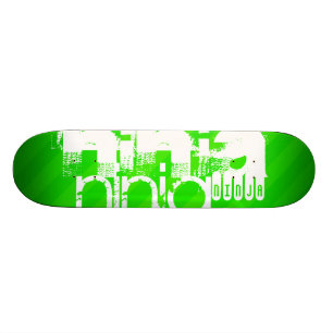 Ninja, Neon Grönt Rand Old School Skateboard Bräda 21,6 Cm