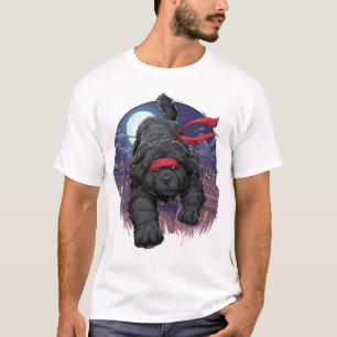Ninja Newfie � Smygande Stor Hund T Shirt