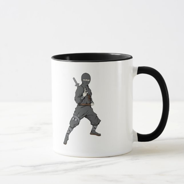 Ninja ~ Ninjas 5 Martialkonst Warrior Fantasy Art Mugg (Höger)