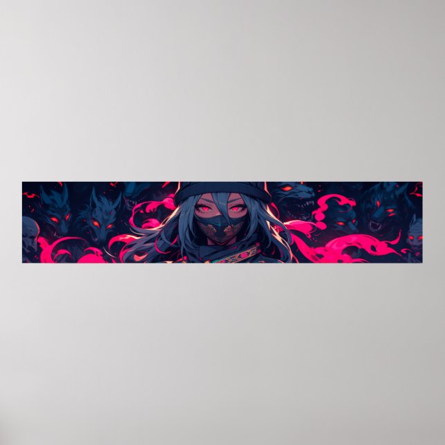 Ninja och hennes varger animerar konst poster (Framsidan)