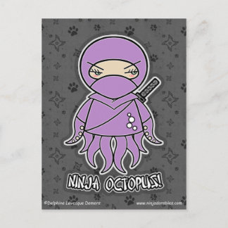 Ninja Octopus! Vykort