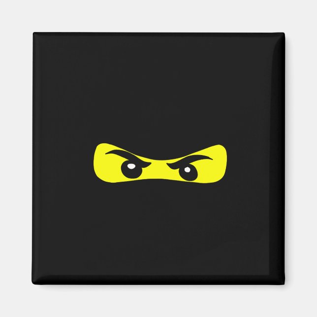 Ninja Ögon Roligt Halloween Ninja Costume Magnet (Framsidan)