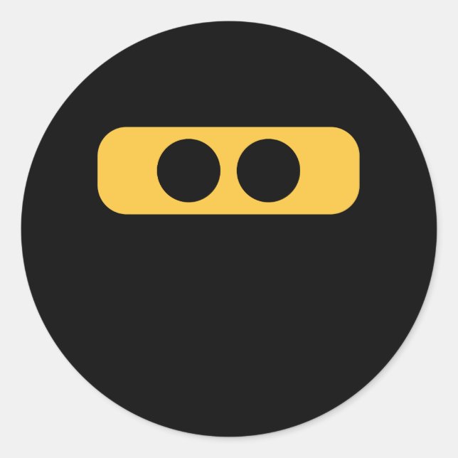 Ninja ögon runt klistermärke (Framsida)