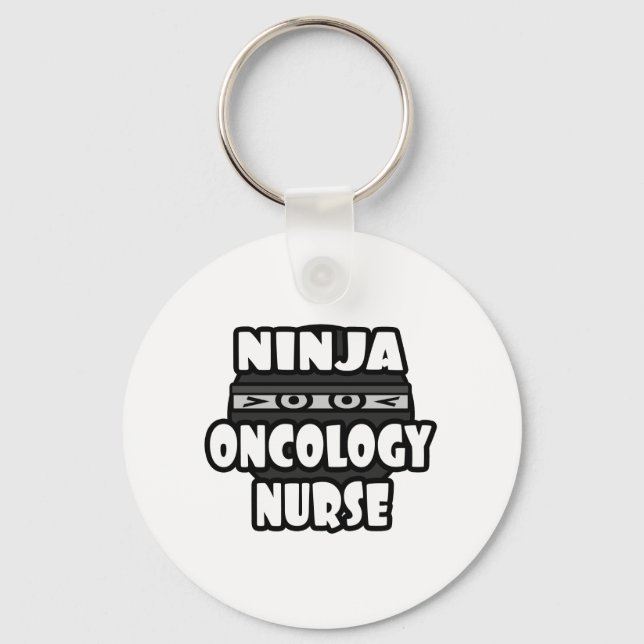 Ninja Oncology Nurse Nyckelring (Framsida)
