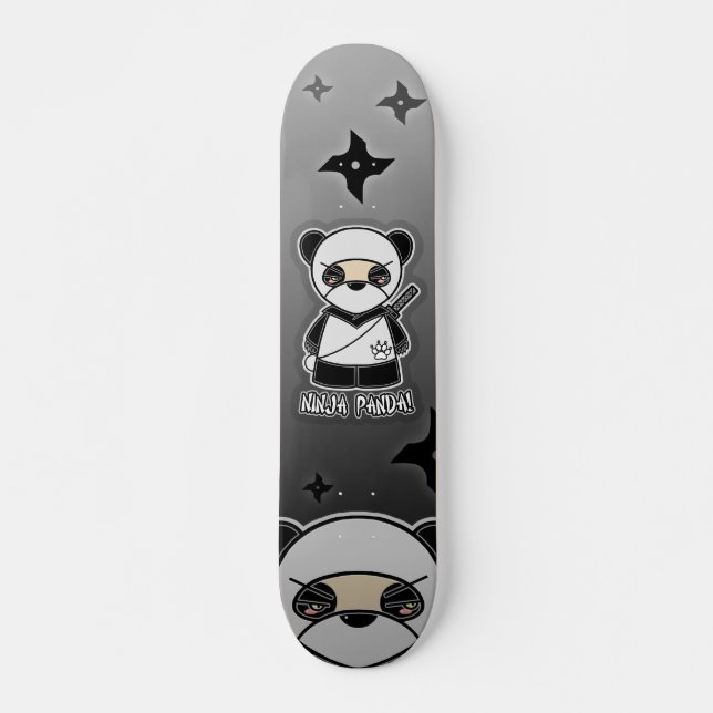 Ninja Panda! Skateboard Bräda 20 Cm (Framsida)