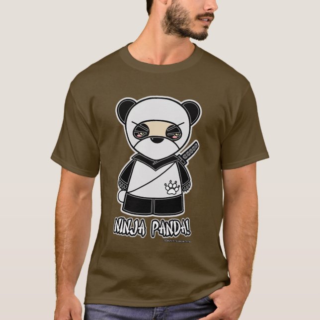 Ninja Panda! T-tröja T Shirt (Framsida)