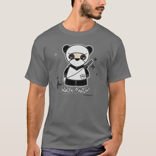 Ninja Panda! T-tröja T Shirt (Framsida)