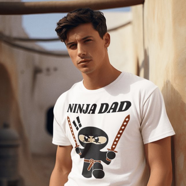 NINJA PAPPA lustiga T-Shirts (Skapare uppladdad)