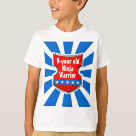 Ninja Patriotic Warrior Boys Barns födelsedag Part Tee