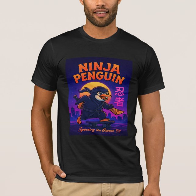Ninja Penguin T Shirt (Framsida)