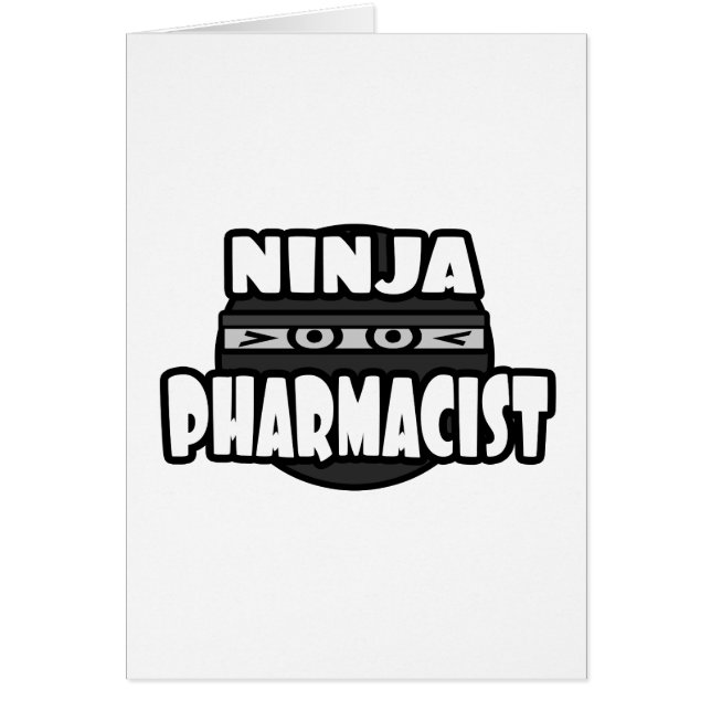 Ninja Pharmacist Hälsningskort (Framsidan)