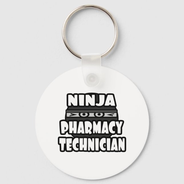 Ninja Pharmacy Technician Nyckelring (Framsida)