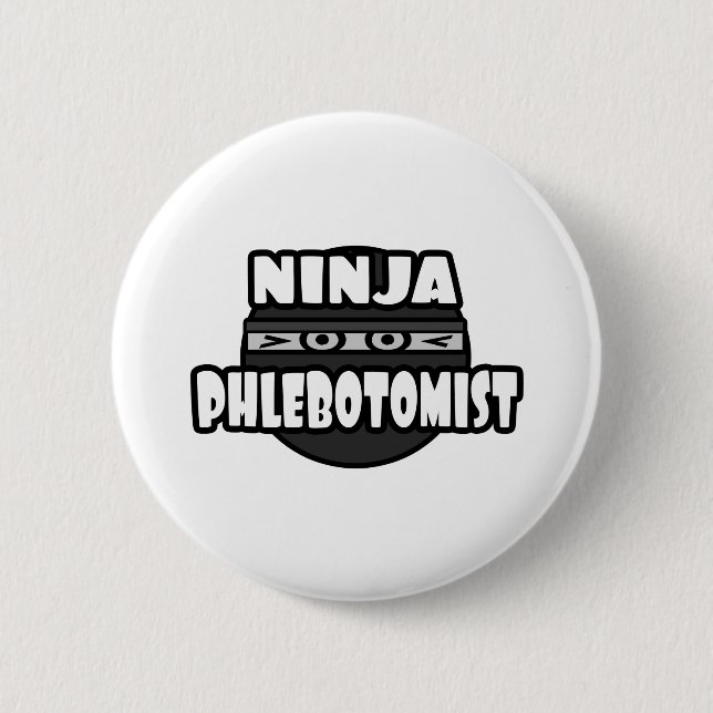 Ninja Phlebotomist Knapp (Framsida)