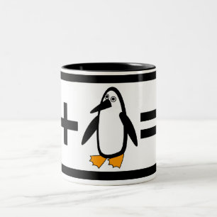 Ninja pingvinmugg Två-Tonad mugg