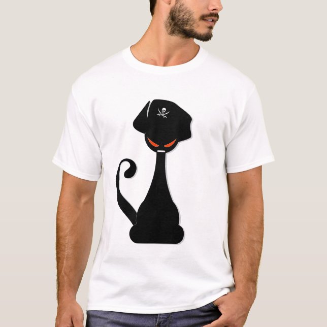 Ninja piratkatt t-shirt (Framsida)