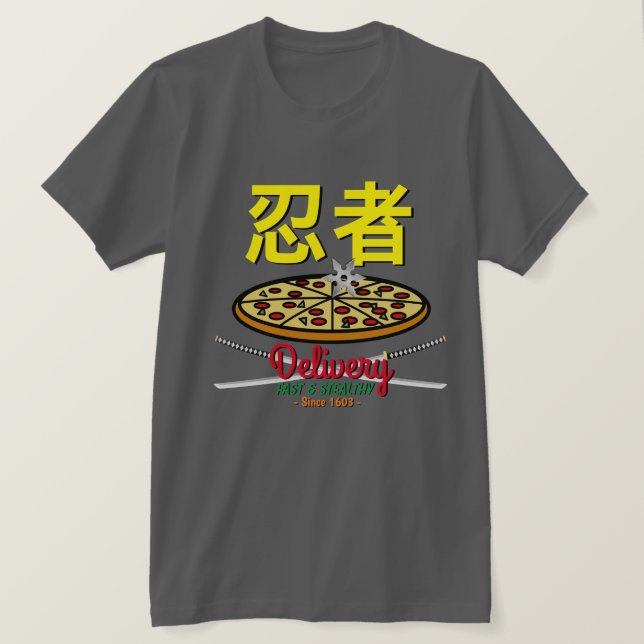 Ninja Pizza Delivery T-Shirt (Design framsida)