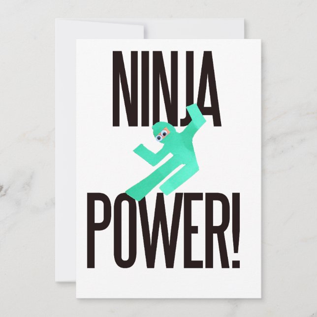 Ninja Power Inbjudningar (Framsida)