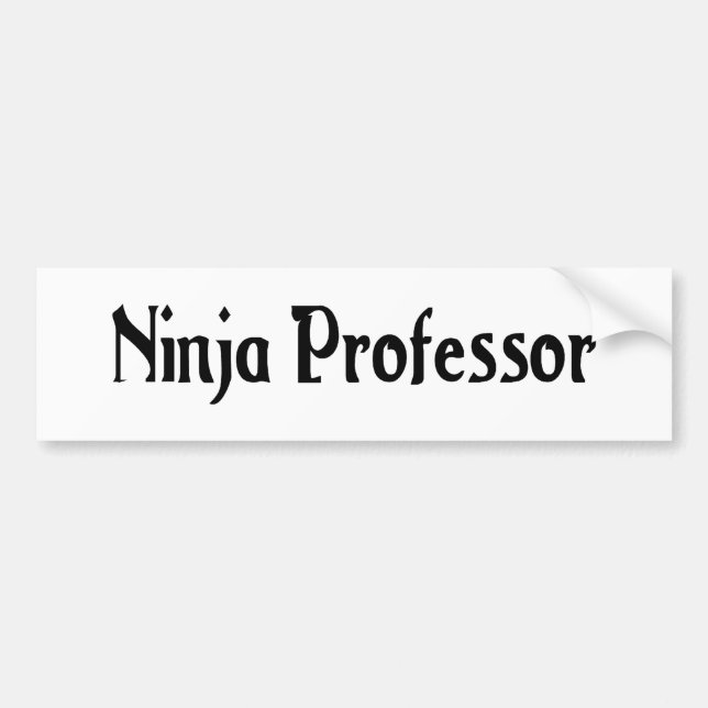 Ninja professorklistermärke bildekal (Framsidan)