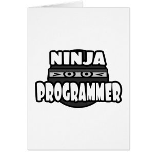 Ninja-programmerare Hälsningskort