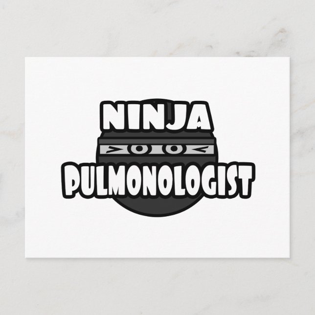 Ninja Pulmonolog Vykort (Framsida)
