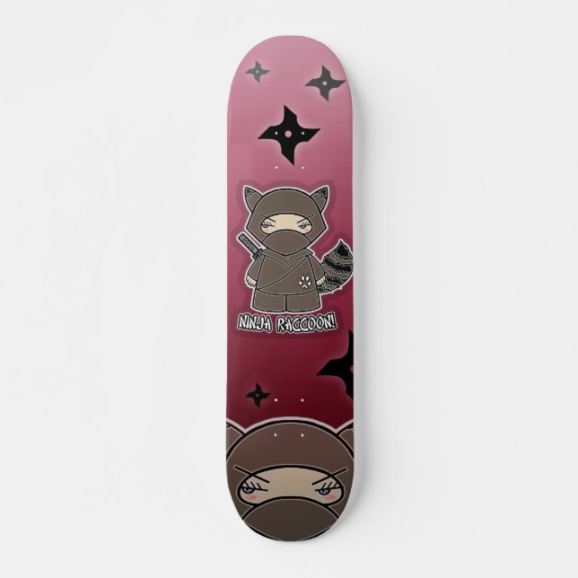 Ninja Raccoon! Skateboard (Framsida)