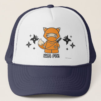 Ninja räv! Med den Shurikens hatten Truckerkeps
