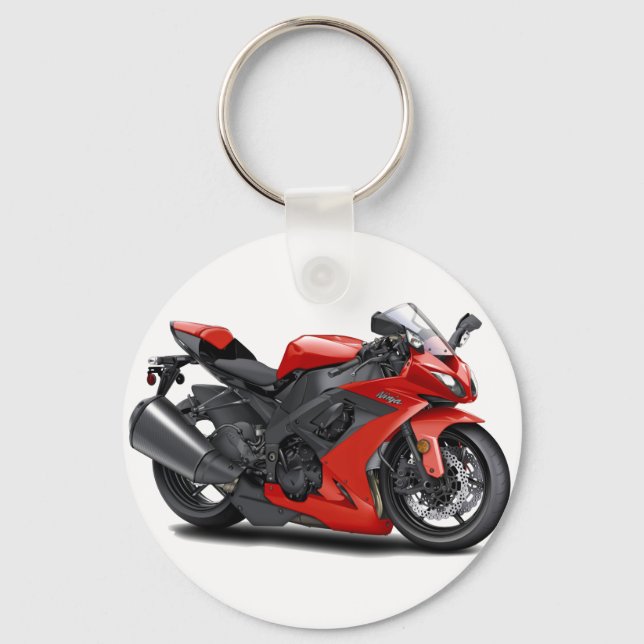 Ninja Red Bike Nyckelring (Framsida)