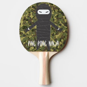 Ninja Roligt Smack Talk Kul Kamouflage Pingisracket