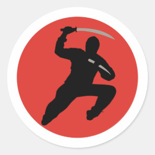 Ninja Runt Klistermärke