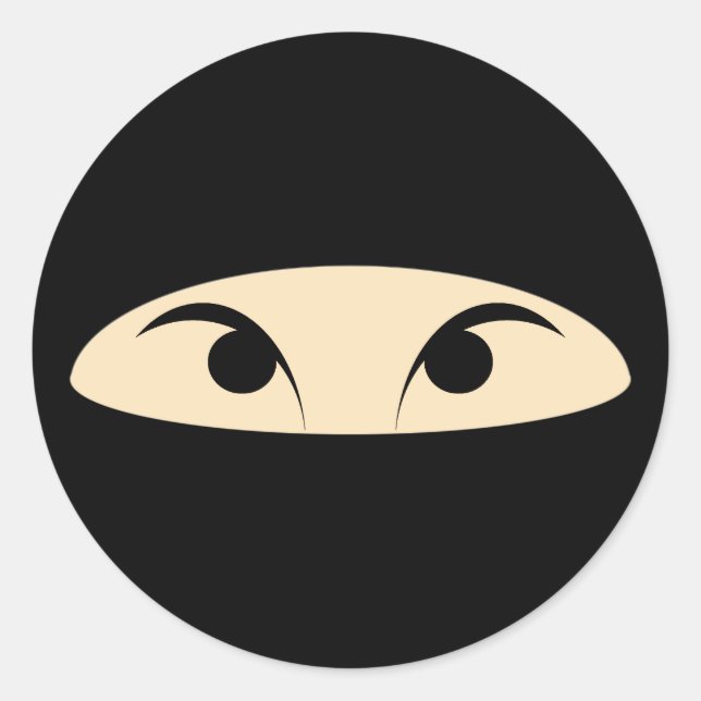 Ninja Runt Klistermärke (Framsida)