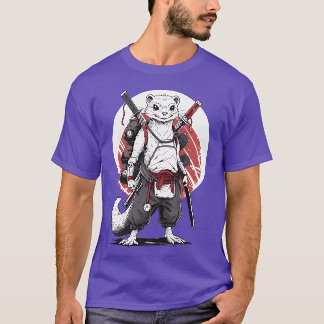 Ninja Samurai Anime Iller Manga Warrior pojke T Shirt (Framsida)