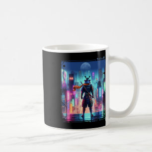 Ninja Samurai Electric Pole på japanska Retro Cybe Kaffemugg