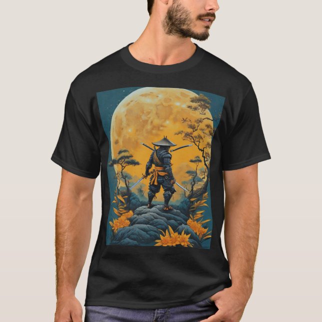 Ninja samurai tshirt t shirt (Framsida)