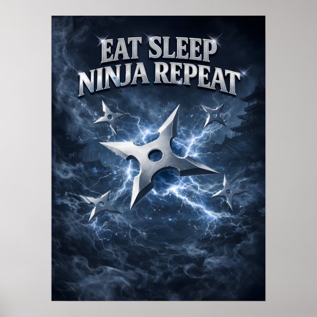 Ninja Shadow Isstöt Poster (Framsidan)