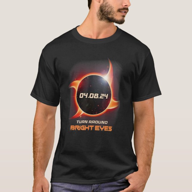 Ninja Shufabrik Total Solar Eclipse Turn runt Bri T Shirt (Framsida)