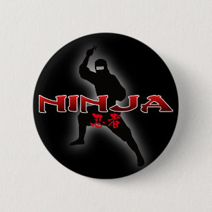 Ninja Silhouette Knapp