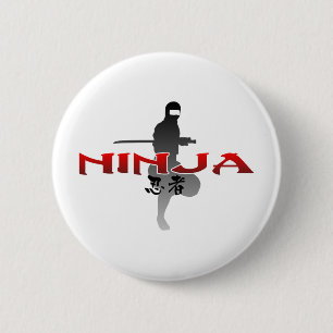 Ninja Silhouette Knapp