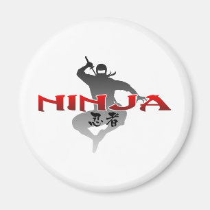 Ninja Silhouette Magnet