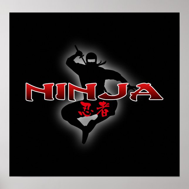 Ninja Silhouette Poster (Framsidan)