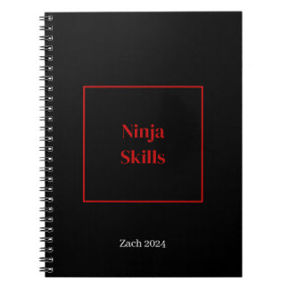 Ninja Skills bärbar personlig namn Anteckningsbok
