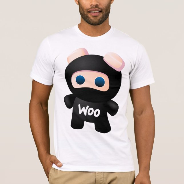 Ninja skjorta (manar passade), t shirt (Framsida)