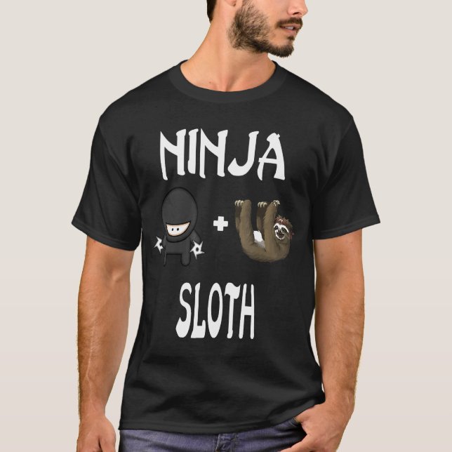 Ninja Sloth Sloth Ninja Shirt T (Framsida)
