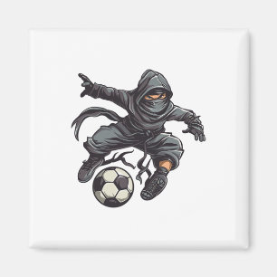 Ninja Soccer I Barnfotboll Magnet