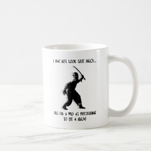 Ninja som låtsas vara proffs Rolig mugg Humor