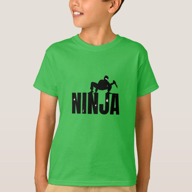 Ninja Spy t-shirt-för barn T Shirt (Framsida)