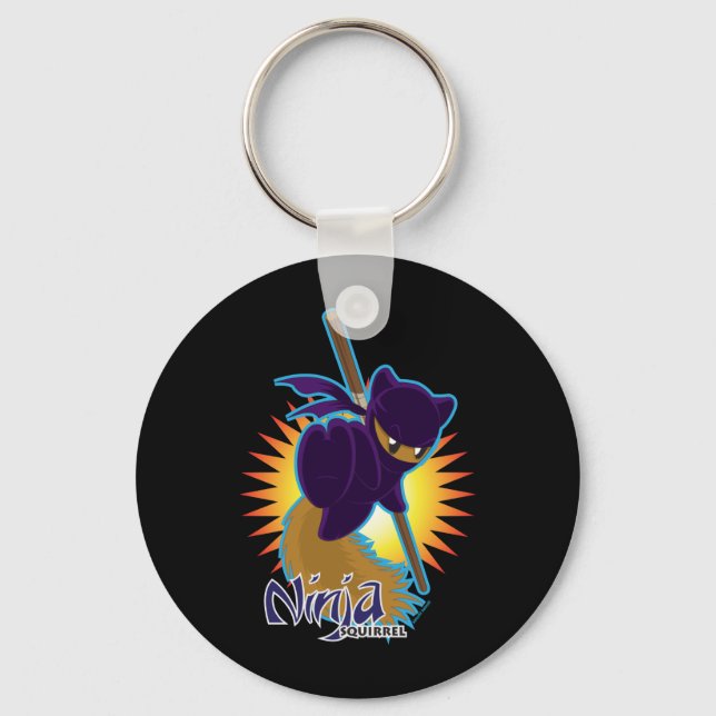 Ninja Squirrel Nyckelring (Framsida)