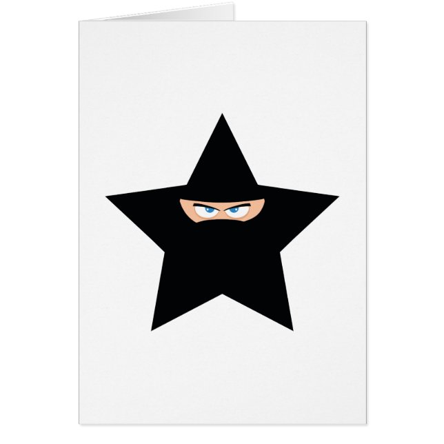 Ninja Star Hälsningskort (Framsidan)