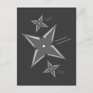 Ninja Stars Vykort