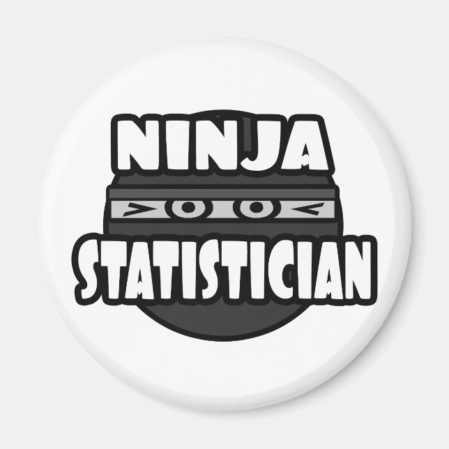 Ninja Statistician Magnet (Framsidan)