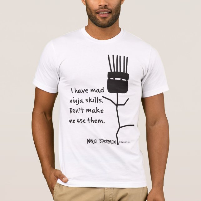 Ninja Stickman T-shirt (Framsida)